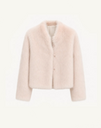 "Healing Eros" casual stand-up collar short Toscana Shearing Coat winter