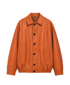Sydney Reincarnation heavy wash waxed sheepskin leather jacket product cutout