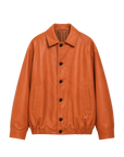 Heavy Wash Waxed Sheepskin Jacket Genuine Leather Outerwear "Sydney Reincarnation"