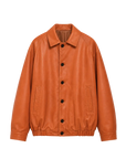 Heavy Wash Waxed Sheepskin Jacket Genuine Leather Outerwear "Sydney Reincarnation"