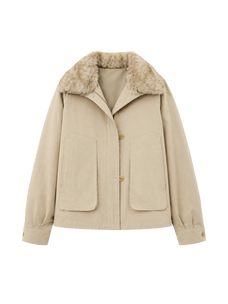 Letrans Women's Down Parka with Detachable Raccoon Fur Collar "Silent Trace"