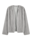 Louvre Mink V-Neck Jacket