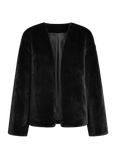 Louvre Mink V-Neck Jacket