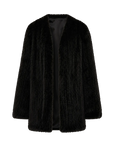 "Moon Serenade" High-luxury imported velvet mink woven fur coat mid-length mink coat (handmade)