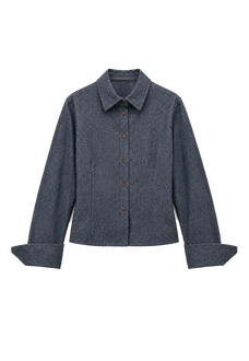 Refreshing breathable twill linen deconstructed silhouette old money style waist shirt top"Berlin Afternoon Tea"