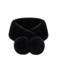 Rex Rabbit Double-Sided Fur Ball Magnetic Scarf Parent-Child Short Style