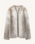 Romantic Nordic Imported colorful fox fur coat