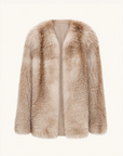 Romantic Nordic Imported colorful fox fur coat