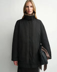 THE ARTM Women’s Detachable Fur Collar Nylon Down Parka – Water-Resistant Winter Coat