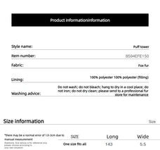 Women's two-tone fox fur pom-pom scarf – product information and size guide | Firelady Fur