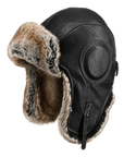 Unisex Vintage Style Genuine Sheep Leather Aviator Hat
