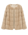 Vintage Uhr Samt Nerz Pelzmantel Winter