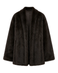 "Winter Love Island" Toscana fur one-piece shearing coat women's long hanging collar straight fur coat