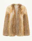 Yukino Dream Imported Colorful Fox Fur Coat from Finland
