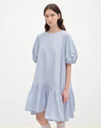 "Ailande" round neck puff sleeve temperament dress for women summer - variant_title