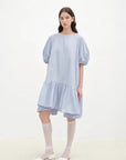 "Ailande" round neck puff sleeve temperament dress for women summer - variant_title