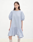 "Ailande" round neck puff sleeve temperament dress for women summer - variant_title