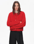 Albaca Alpaca Brushed Round Neck Straight Cardigan Women's Sweater - variant_title
