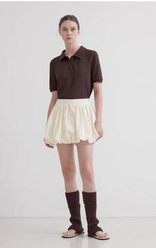 "Alice" low waist anti - exposure flower bud short skirt for women - variant_title