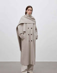 "Assassin's Creed" removable scarf collar, woolen coat for women, autumn and winter coat - variant_title