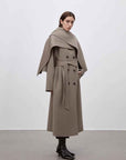"Assassin's Creed" removable scarf collar, woolen coat for women, autumn and winter coat - variant_title