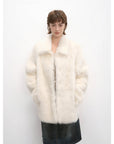 "Autumn Exclusive" Imported Tuscan sheepskin short lapel fur coat - variant_title