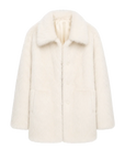 Autumn Exclusive off-white Toscana shearling short lapel coat product cutout