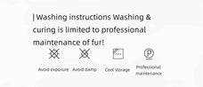 Black Sugar fox fur cardigan washing and care instructions