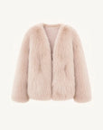 Black Sugar Pink SagaFurs fox fur cardigan product view