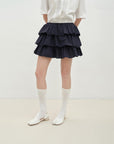 "Blueberry Cream" pure cotton anti - exposure lace cake skirt skirt - variant_title