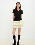 "Blueberry Cream" pure cotton anti - exposure lace cake skirt skirt - variant_title