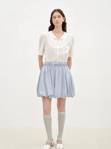 "Bubble Park" elastic waist three - dimensional flower bud new skirt - variant_title