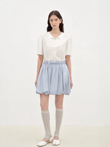 "Bubble Park" elastic waist three - dimensional flower bud new skirt - variant_title