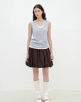 "Bubble Park" elastic waist three - dimensional flower bud new skirt - variant_title
