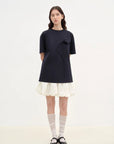 "Bubble Park" elastic waist three - dimensional flower bud new skirt - variant_title