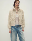 Casual stand - up collar jacket - style fluffy sheep curly hair fashionable short bomber coat"Curly Story" - variant_title