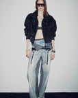 Casual stand - up collar jacket - style fluffy sheep curly hair fashionable short bomber coat"Curly Story" - variant_title