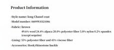 Circle Texture Sequined Wool Tweed Round Neck Long Chanel Style Coat for Women - variant_title