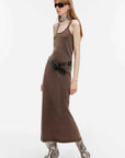 "Cool Girl Recipe" Luxury brand exclusive ferment - washed distressed vest dress - variant_title
