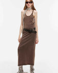 "Cool Girl Recipe" Luxury brand exclusive ferment - washed distressed vest dress - variant_title