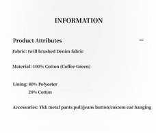 "Culotte Declaration" Retro split design fake two - piece twill brushed slightly flared slim jeans - variant_title