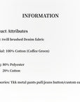 "Culotte Declaration" Retro split design fake two - piece twill brushed slightly flared slim jeans - variant_title