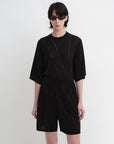 Customized Acetate Cotton Geometric Lines Knitted Suit - variant_title