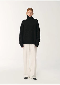 Customized cotton fabric skin - friendly washed drape versatile wide - leg jeans - variant_title