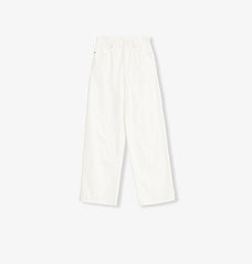 Customized cotton fabric skin - friendly washed drape versatile wide - leg jeans - variant_title