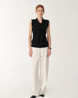 Customized cotton fabric skin - friendly washed drape versatile wide - leg jeans - variant_title