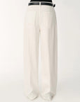 Customized cotton fabric skin - friendly washed drape versatile wide - leg jeans - variant_title