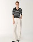 Customized cotton fabric skin - friendly washed drape versatile wide - leg jeans - variant_title