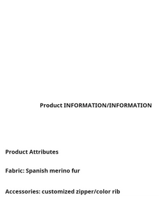 Dapple Manor Spanish Merino shearling jacket product information