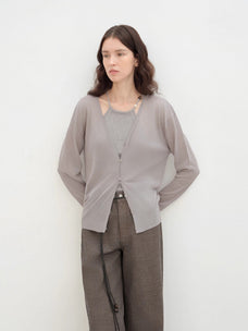 "Daylight" sunscreen V - neck new spring knitted cardigan jacket - variant_title